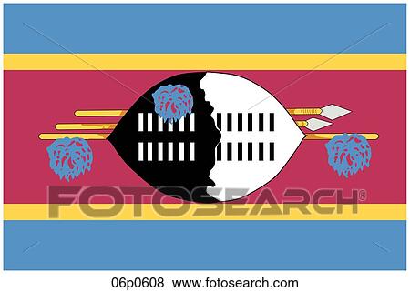swaziland flag View Large Clip Art Graphic Clip Art - swaziland flag. Fotosearch