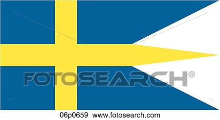 Clip Art - sweden war flag. Fotosearch