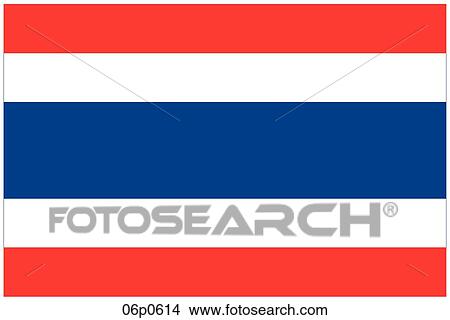 Clipart - thailand flag. Fotosearch