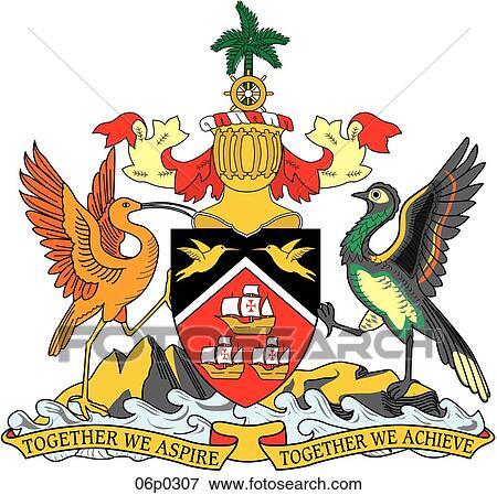 trinidad & tobago View Large Clip Art Graphic Clip Art - trinidad & tobago. Fotosearch