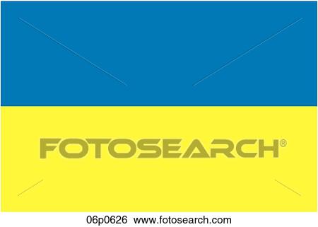 Clip Art - ukraine flag. Fotosearch