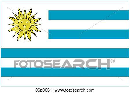 Clipart - uruguay flag. Fotosearch