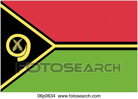 Clipart - vanuatu flag. Fotosearch
