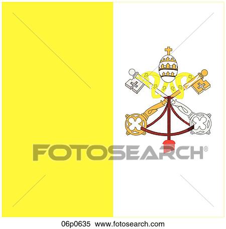 Clipart - vatican city flag. Fotosearch
