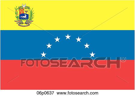 Clip Art - venezuela flag. Fotosearch