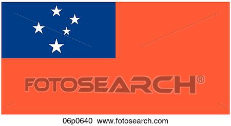 Clipart - western samoa flag. Fotosearch