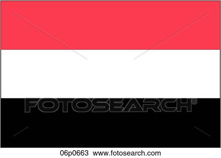 Clipart - yemen flag 05_90. Fotosearch