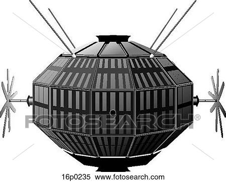 Clipart - Alouette Satellite 2. Fotosearch