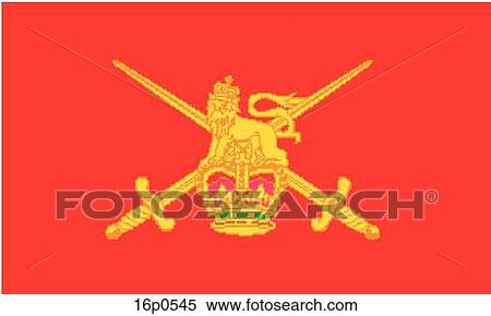 Clipart - British Army Flag. Fotosearch