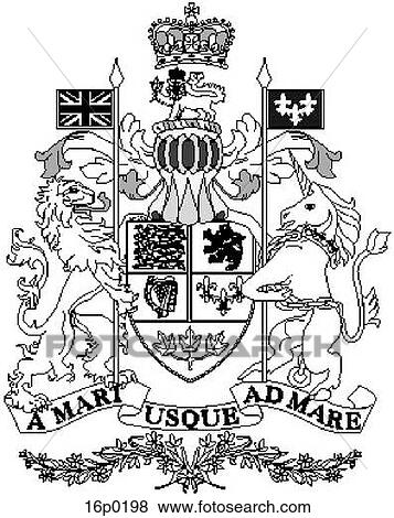 Canadian Coat of Arms_ View Large Clip Art Graphic Clip Art - Canadian Coat of Arms_. Fotosearch