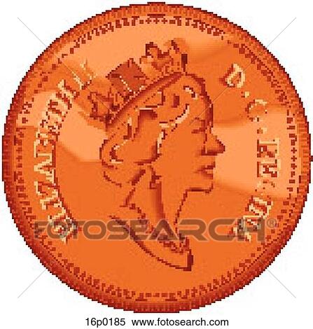Canadian Coin Front (CN) View Large Clip Art Graphic Clipart - Canadian Coin Front (CN). Fotosearch