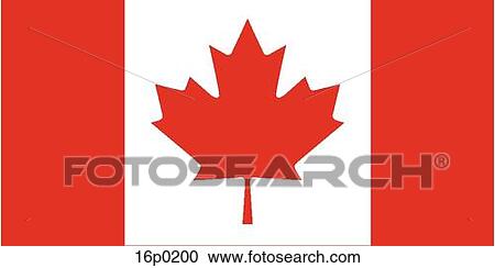 Clipart - Canadian Flag. Fotosearch