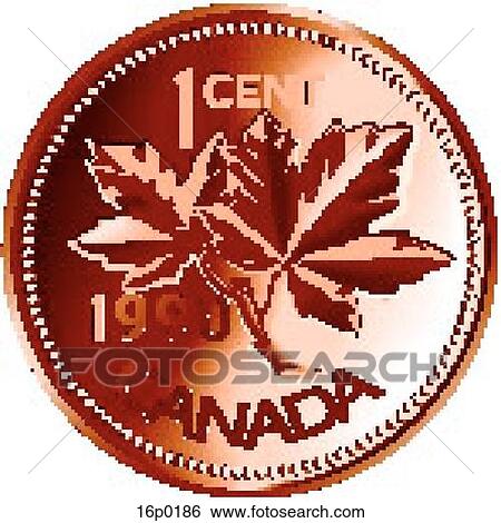 Canadian Penny Back View Large Clip Art Graphic Clip Art - Canadian Penny Back. Fotosearch