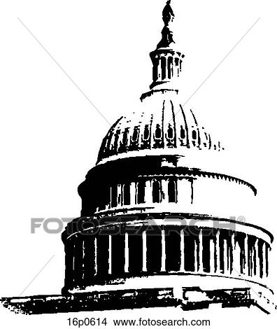 Clipart - Capitol Dome_. Fotosearch