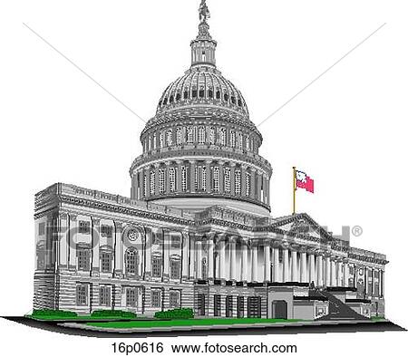 Capitol_ View Large Clip Art Graphic Clip Art - Capitol_. Fotosearch