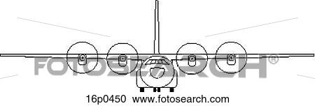Clipart - CC-130 Front. Fotosearch