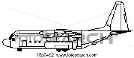 CC-130 side view View Large Clip Art Graphic Clipart - CC-130 side view. Fotosearch