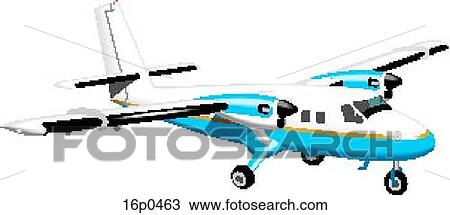 Clipart - CC-138 Twin Otter. Fotosearch