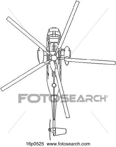 CH-124 top View Large Clip Art Graphic Clipart - CH-124 top. Fotosearch