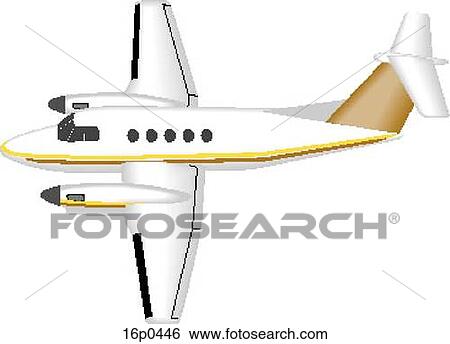 Clip Art - CT-145 King Air. Fotosearch