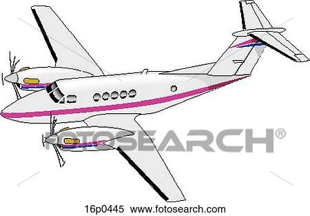 CT-145 King Air persp View Large Clip Art Graphic Clipart - CT-145 King Air persp. Fotosearch
