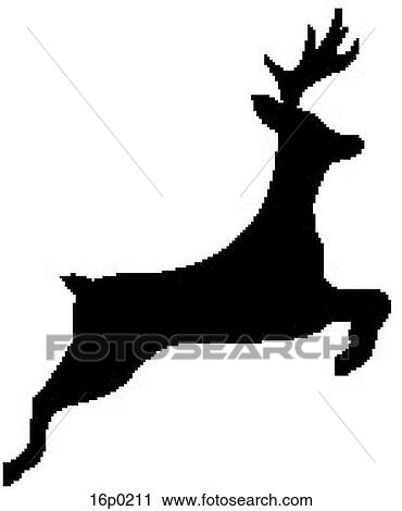 Clipart - Deer (CN). Fotosearch