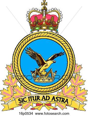 Clipart - DND Air Command Badge. Fotosearch