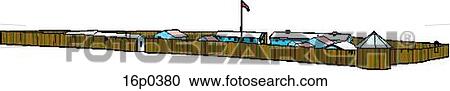 Clipart - Fort Walsh . Fotosearch