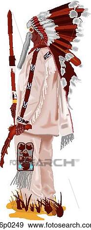 Clip Art - Great Plains Native. Fotosearch