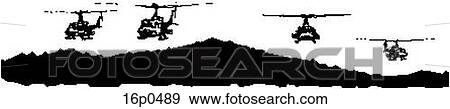 Clip Art - Griffon on Horizon. Fotosearch