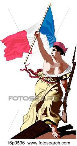 Liberty Leading the People_ View Large Clip Art Graphic Clip Art - Liberty Leading the People_. Fotosearch