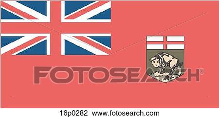 Clipart - Manitoba Flag. Fotosearch