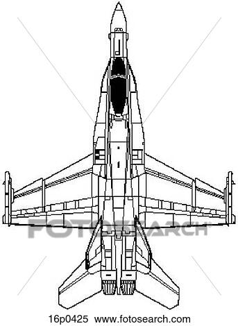 MDD CF_18E top View Large Clip Art Graphic Clipart - MDD CF_18E top. Fotosearch