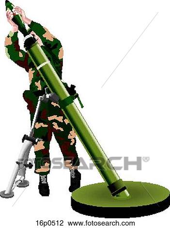 Mortar-Firing View Large Clip Art Graphic Clipart - Mortar-Firing. Fotosearch
