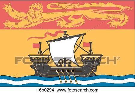 New Brunswick Flag View Large Clip Art Graphic Clipart - New Brunswick Flag. Fotosearch