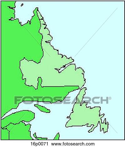 Newfoundland View Large Clip Art Graphic Clipart - Newfoundland. Fotosearch
