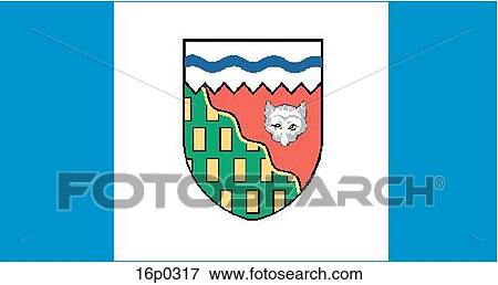 Clip Art - NW Territories Flag. Fotosearch