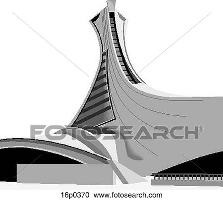 Clipart - Olympic Tower. Fotosearch