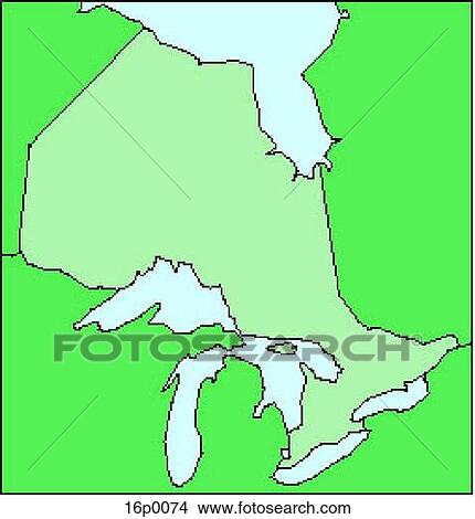 Clipart - Ontario. Fotosearch