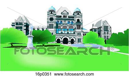 Ontario Parliament View Large Clip Art Graphic Clipart - Ontario Parliament. Fotosearch
