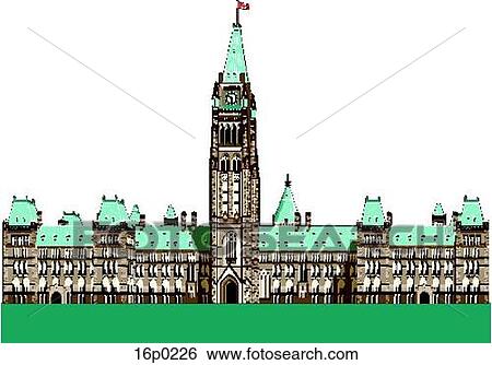 Parliament Building View Large Clip Art Graphic Clip Art - Parliament Building. Fotosearch