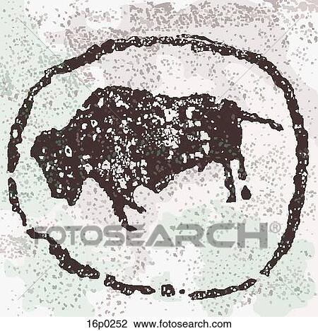 Clipart - Petroglyph. Fotosearch