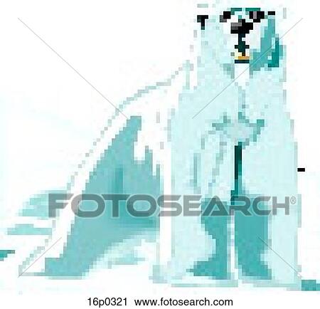 Polar Bear Noticing You! View Large Clip Art Graphic Clipart - Polar Bear Noticing You!. Fotosearch