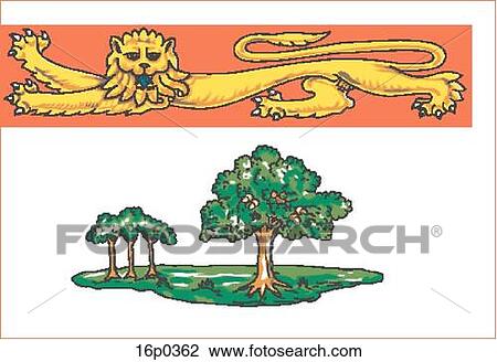 Clipart - Prince Edward Is Flag. Fotosearch
