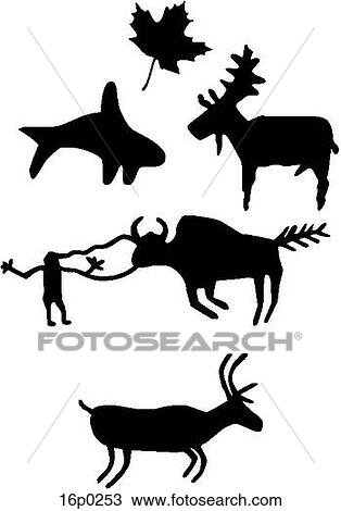Clipart - Rock Art. Fotosearch