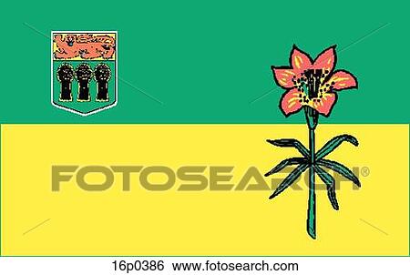 Saskatchewan Flag View Large Clip Art Graphic Clip Art - Saskatchewan Flag. Fotosearch