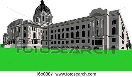 Clip Art - Saskatchewan Legislature. Fotosearch
