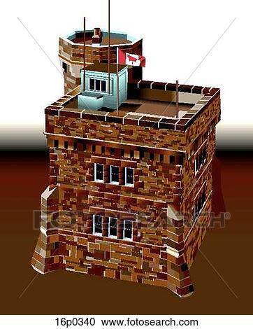 Signal Tower View Large Clip Art Graphic Clipart - Signal Tower. Fotosearch