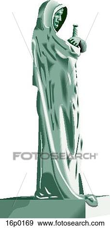 Supreme Court Statue View Large Clip Art Graphic Clip Art - Supreme Court Statue. Fotosearch