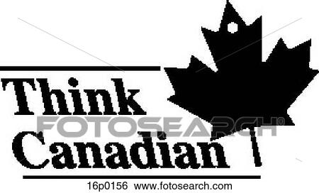 Think Canadian View Large Clip Art Graphic Clip Art - Think Canadian. Fotosearch